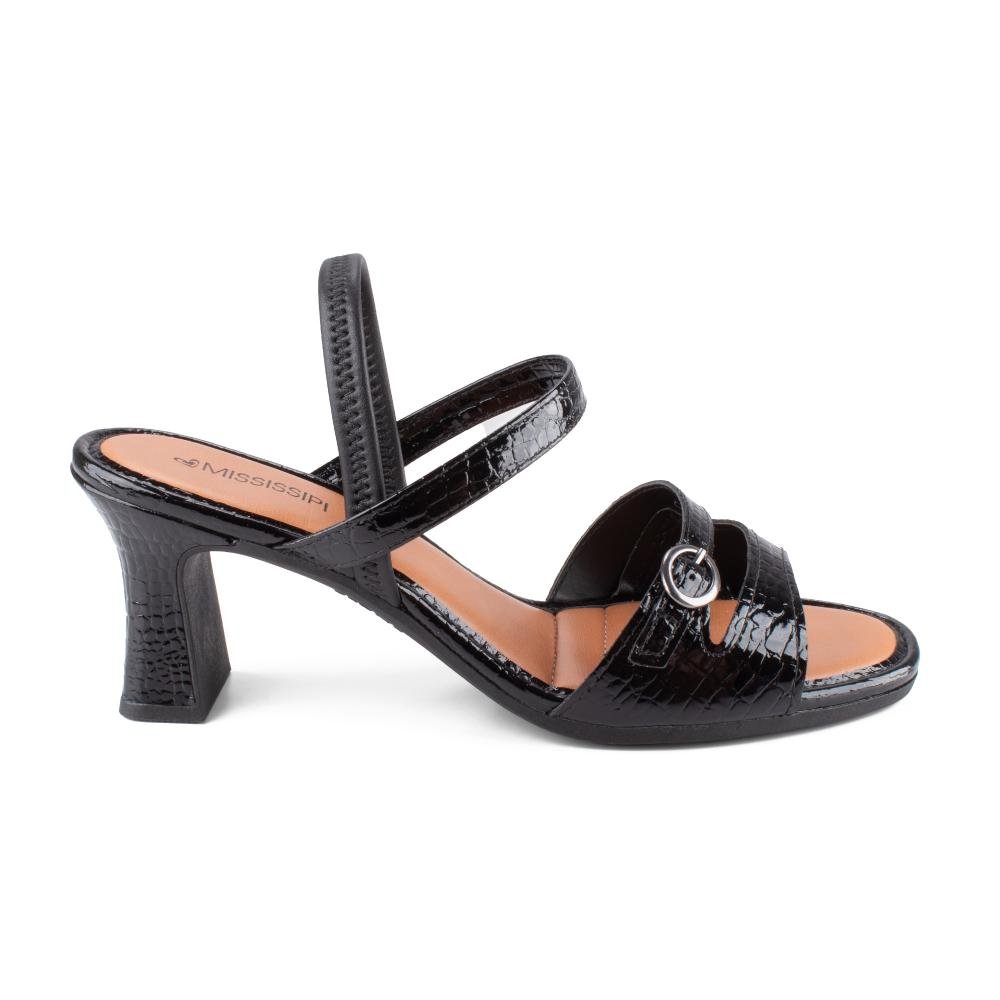 Sandália Mississipi de Salto Bloco Feminina MF412 Preto 3