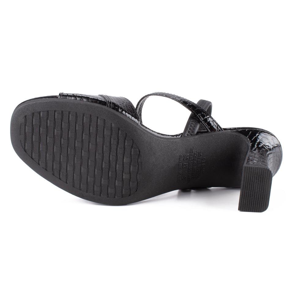 Sandália Mississipi de Salto Bloco Feminina MF412 Preto 5