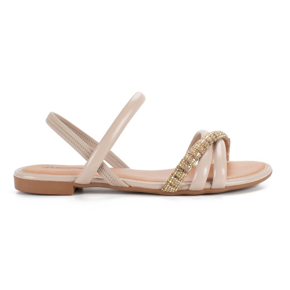 Sandália Mississipi Rasteira Feminina MF821 Bege 3