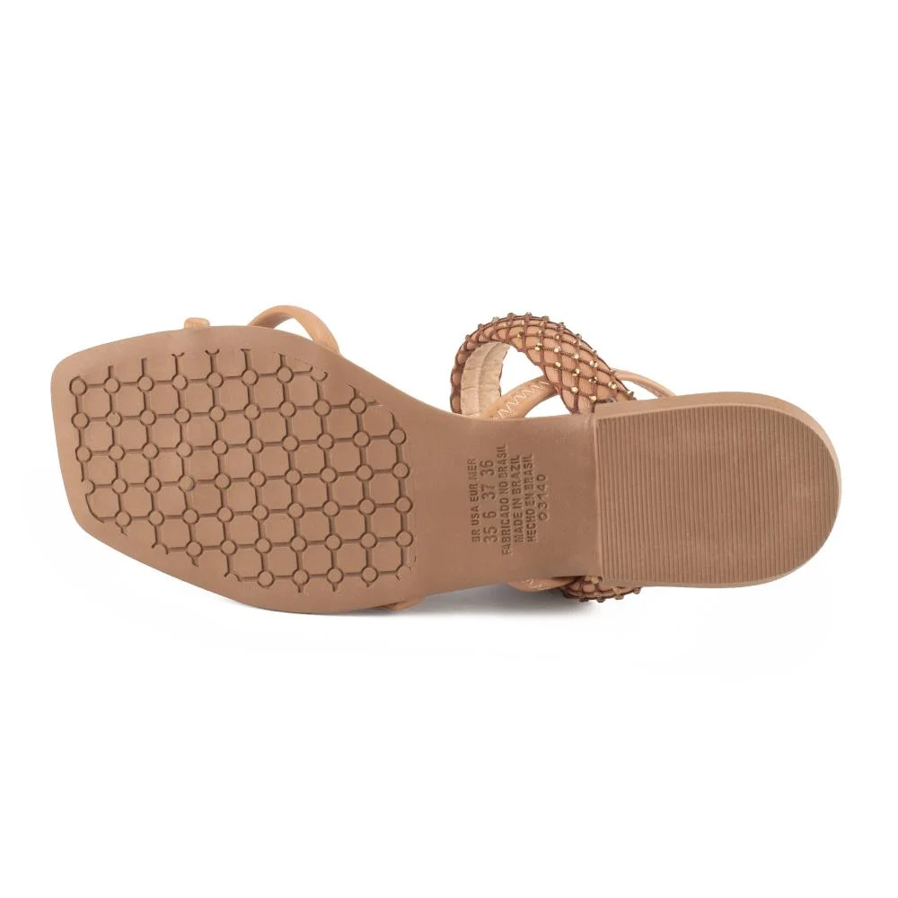 Sandália Mississipi Rasteira Feminina MF832 Bege 5