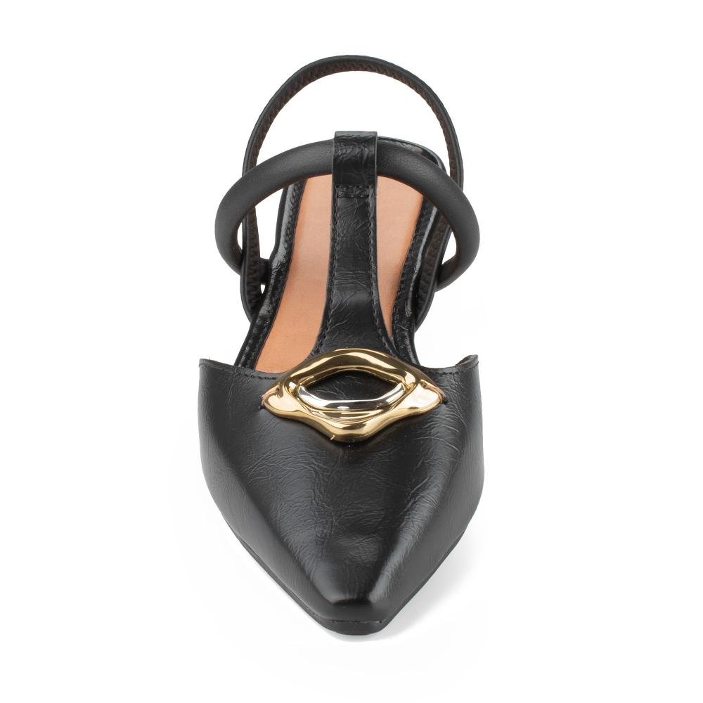 Sapato Mississipi de Salto Baixo Feminino MF543 Preto 6