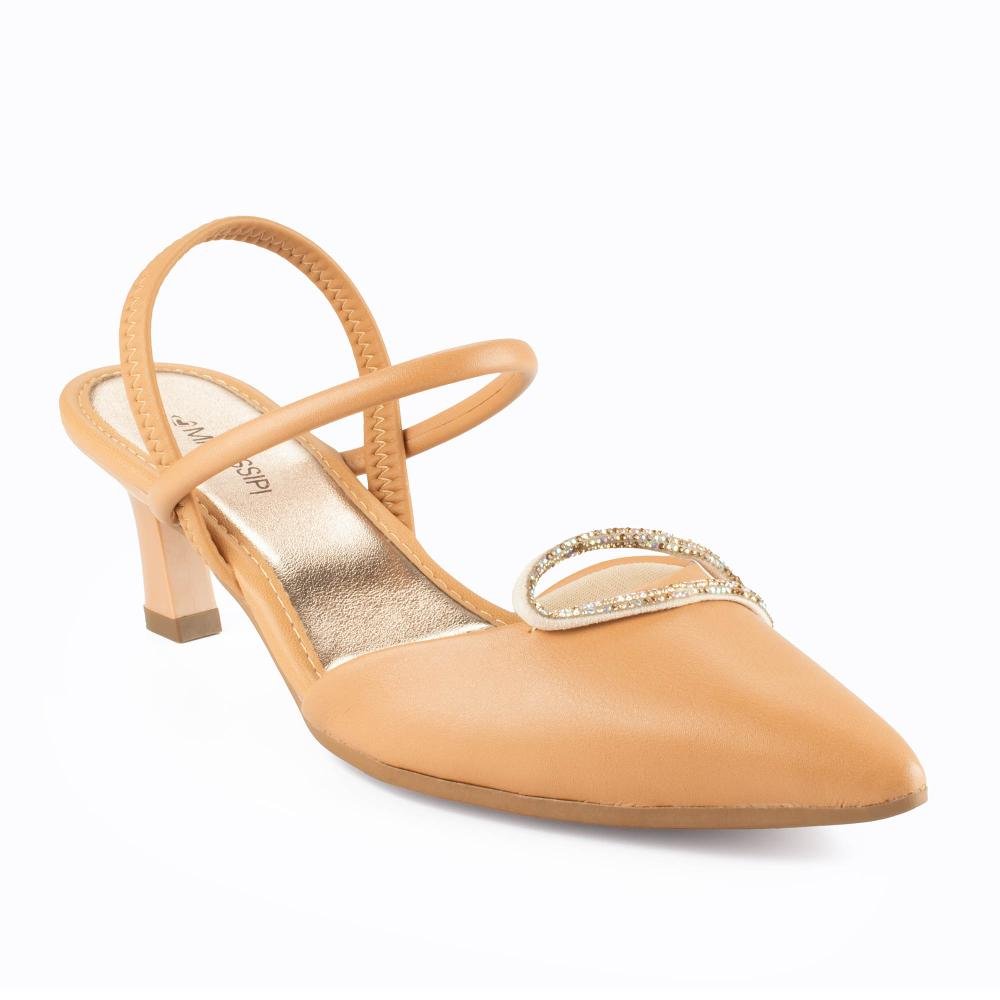 Scarpin Mississipi de Salto Alto Feminino ME916 Nude