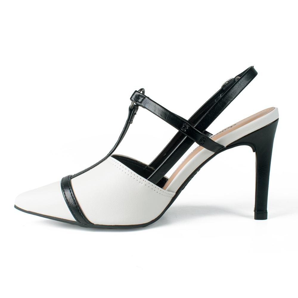 Scarpin Dakota de Salto Alto Feminino D0151 Preto/branco 4