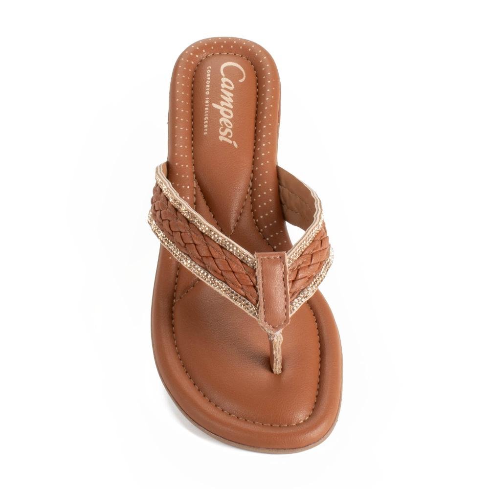 Tamanco Campesí de Salto Bloco Feminina CP713 Caramelo 5