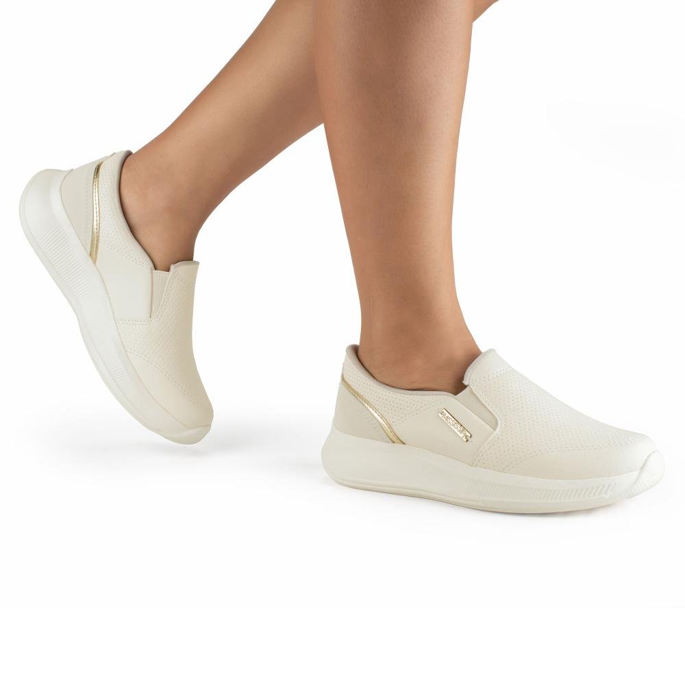 Tênis Mississipi Slip On Feminino MC944 Bege 2