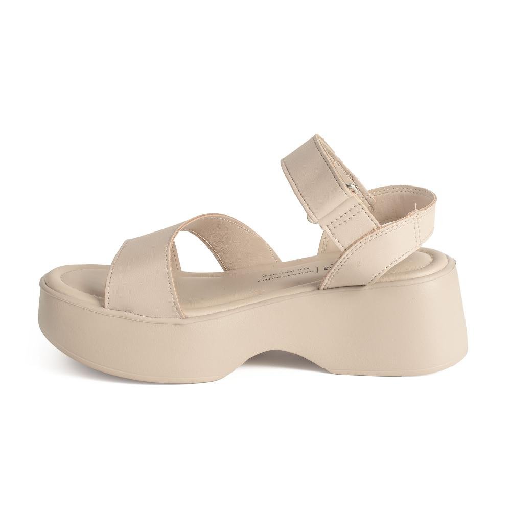 Sandália Dakota Anabela Feminina Y9692 Bege 4