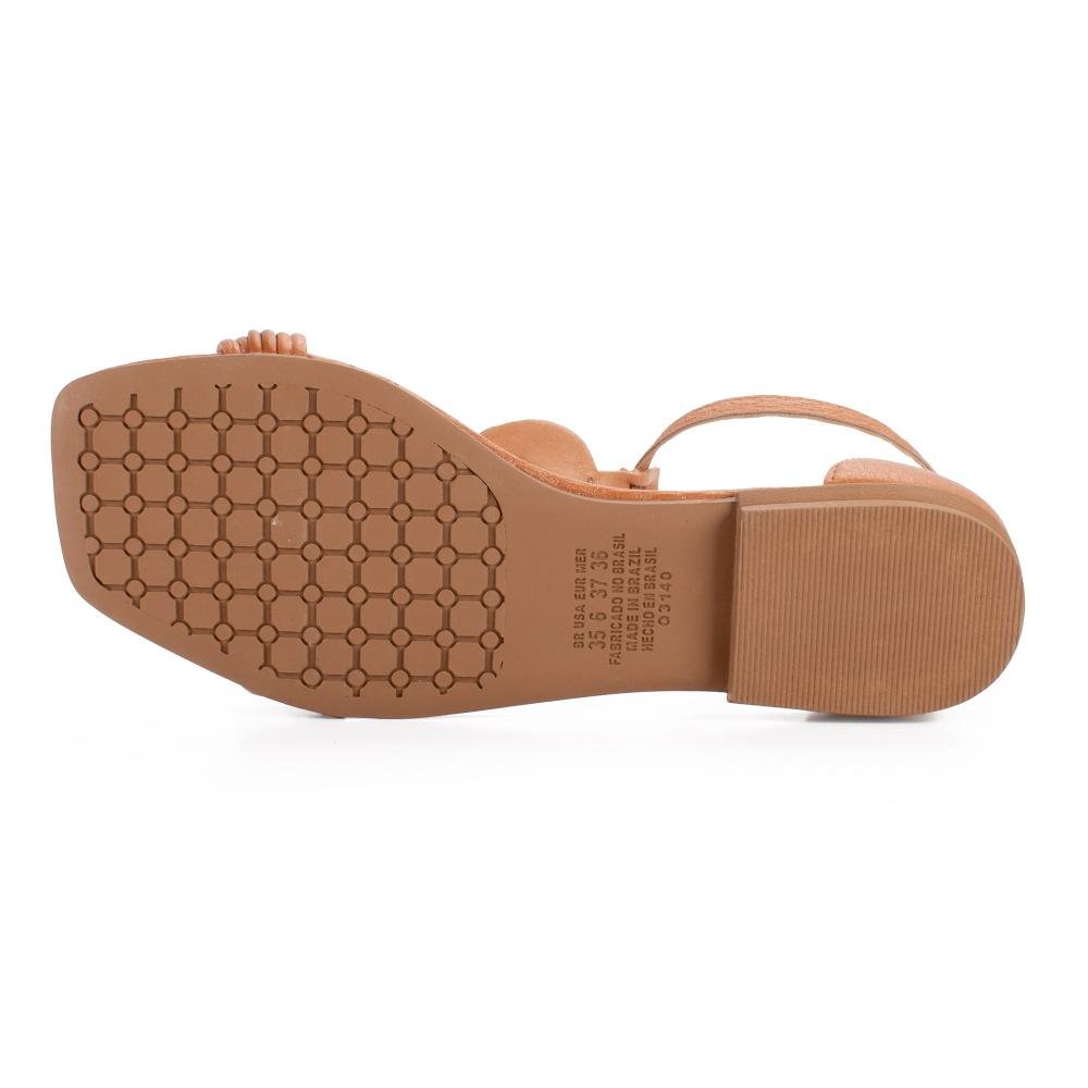 Sandália Mississipi Rasteira Feminina MF013 Caramelo 5