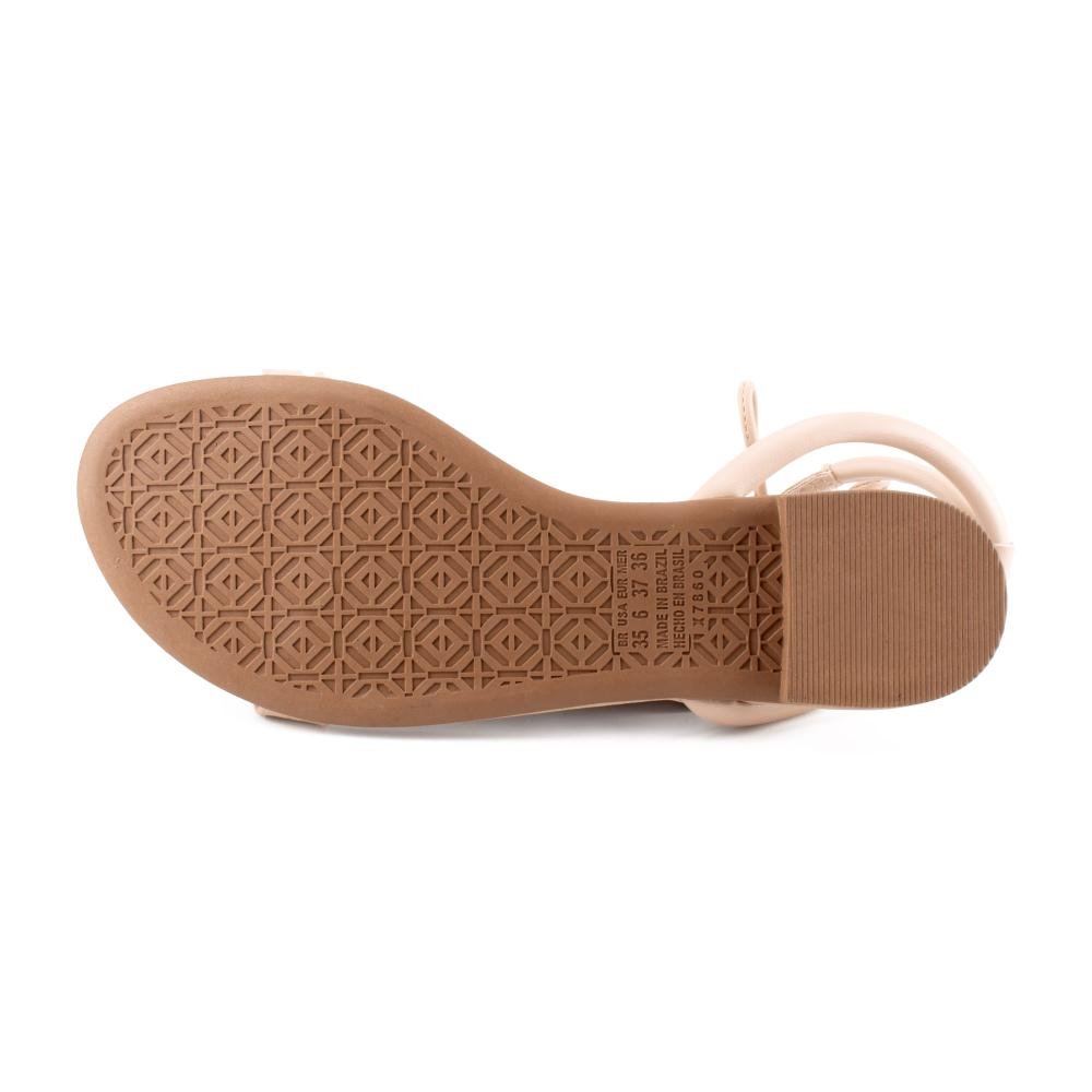 Sandália Mississipi Rasteira Feminina MF072 Bege 5