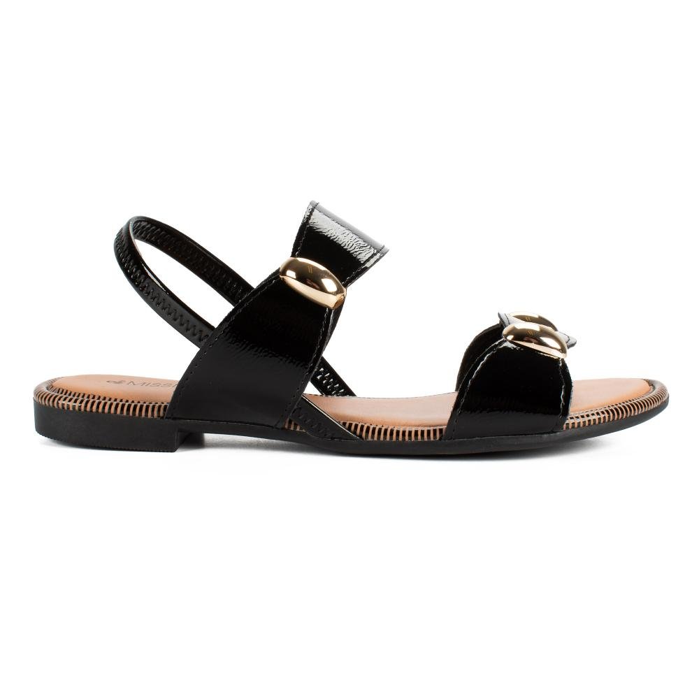Sandália Mississipi Rasteira Feminina MF292 Preto 3