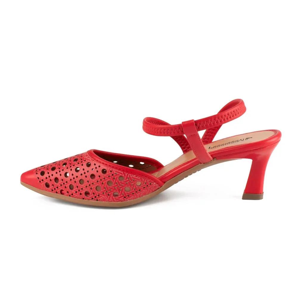 Scarpin Mississipi de Salto Alto Feminino MF901 Vermelho 4
