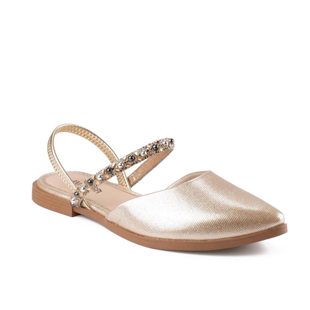 Sapatilha Mississipi Slingback Metalizada Feminino MF882