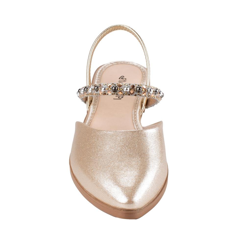 Sapatilha Mississipi Slingback Metalizada Feminino MF882 Dourado 6