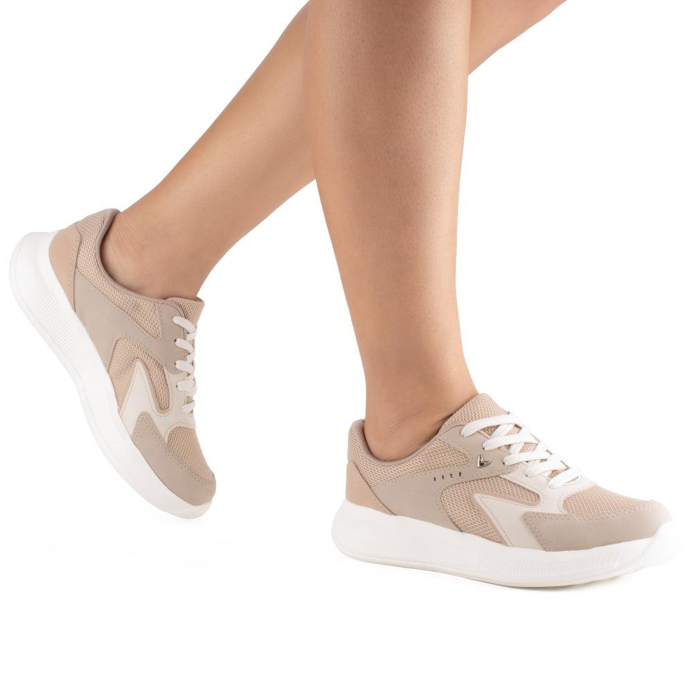 Tênis Mississipi Jogging Feminino MF601 Bege 2