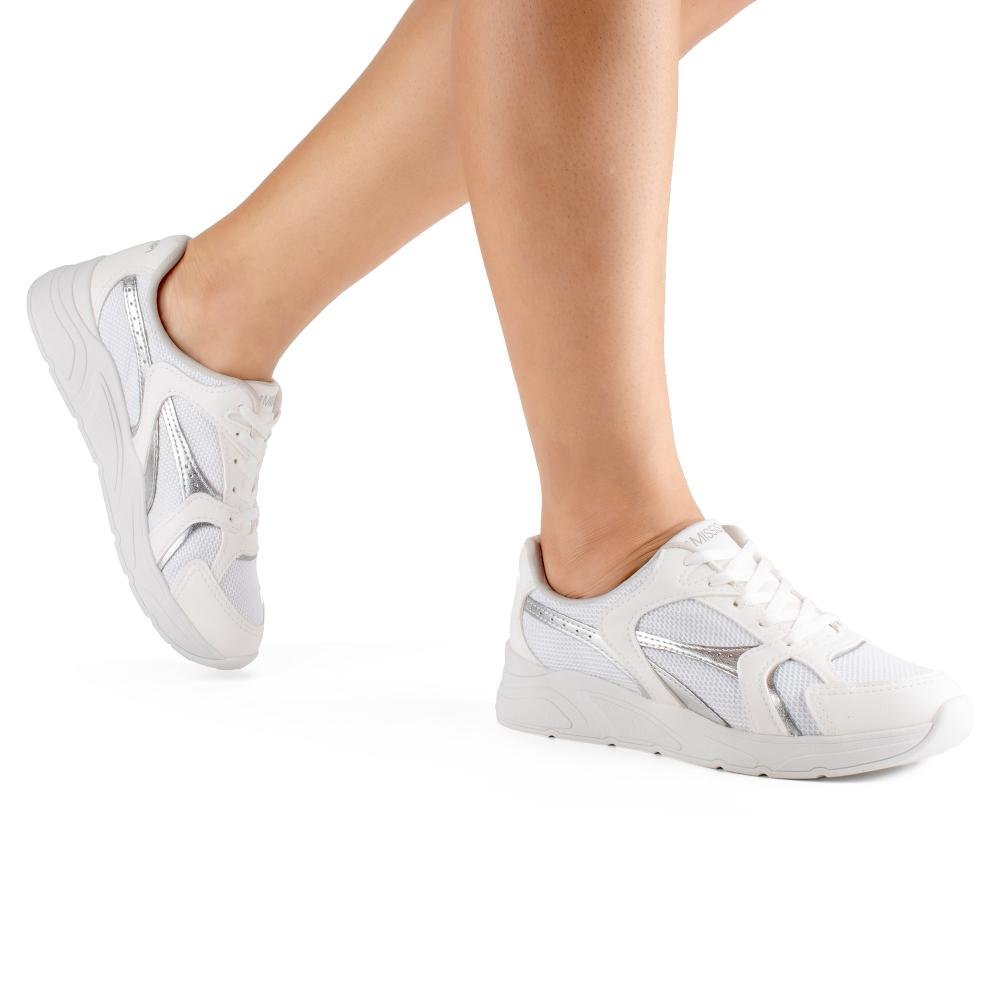 Tênis Mississipi Jogging Feminino MF591 Branco 2