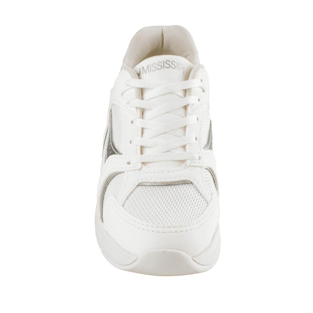 Tênis Mississipi Jogging Feminino MF591 Branco 6