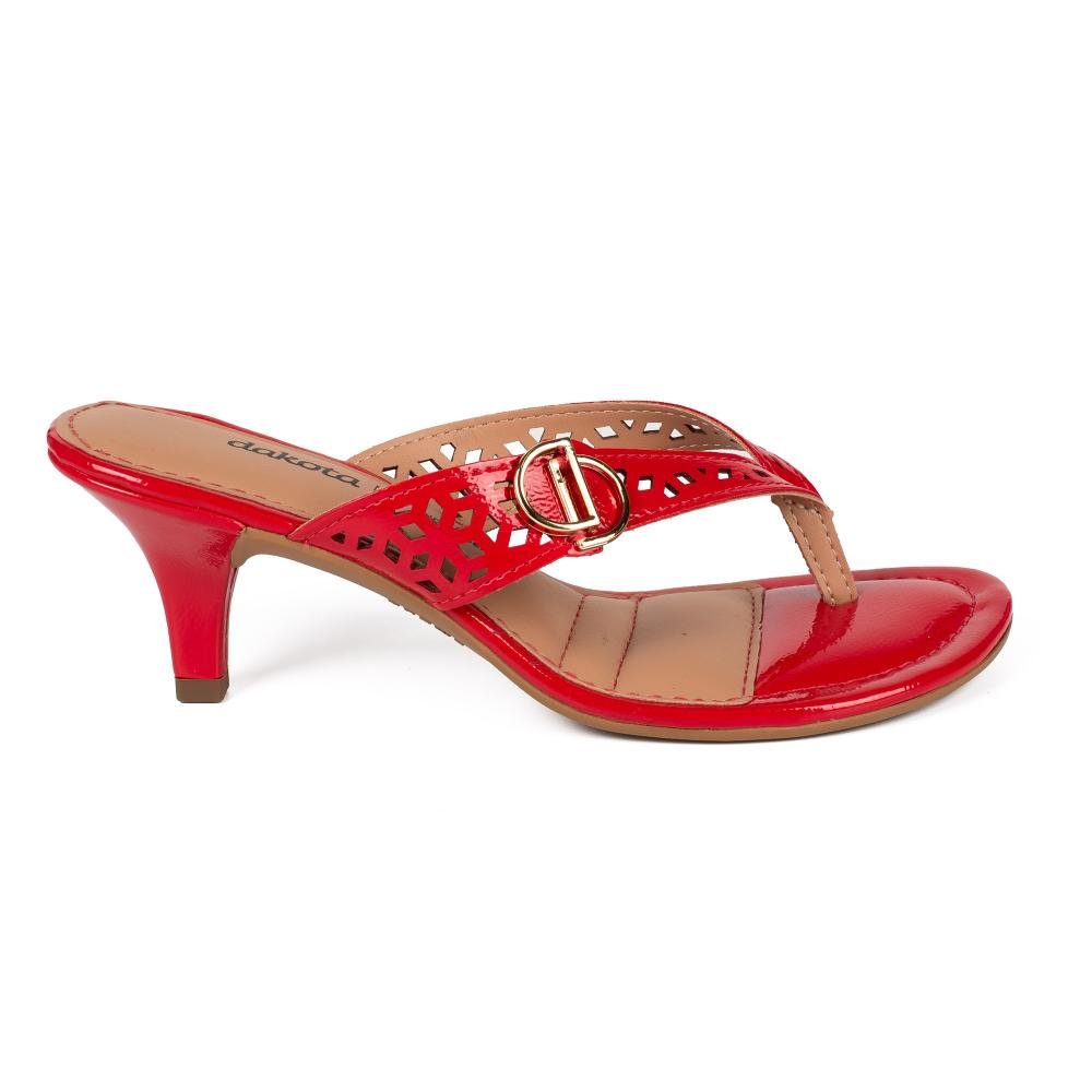 Tamanco Dakota de Salto Alto Feminina Y9911 Vermelho 3