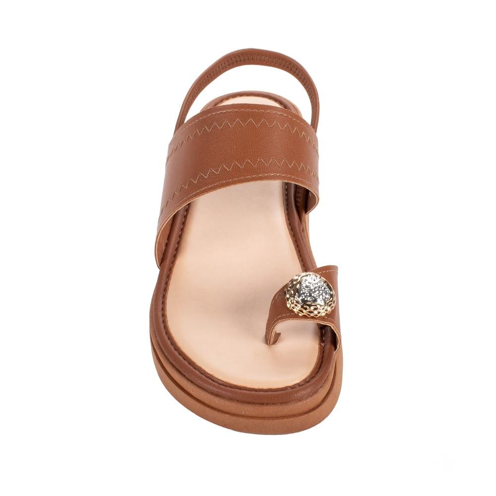 Sandália Mississipi Flatform Feminina MF431 Caramelo 5