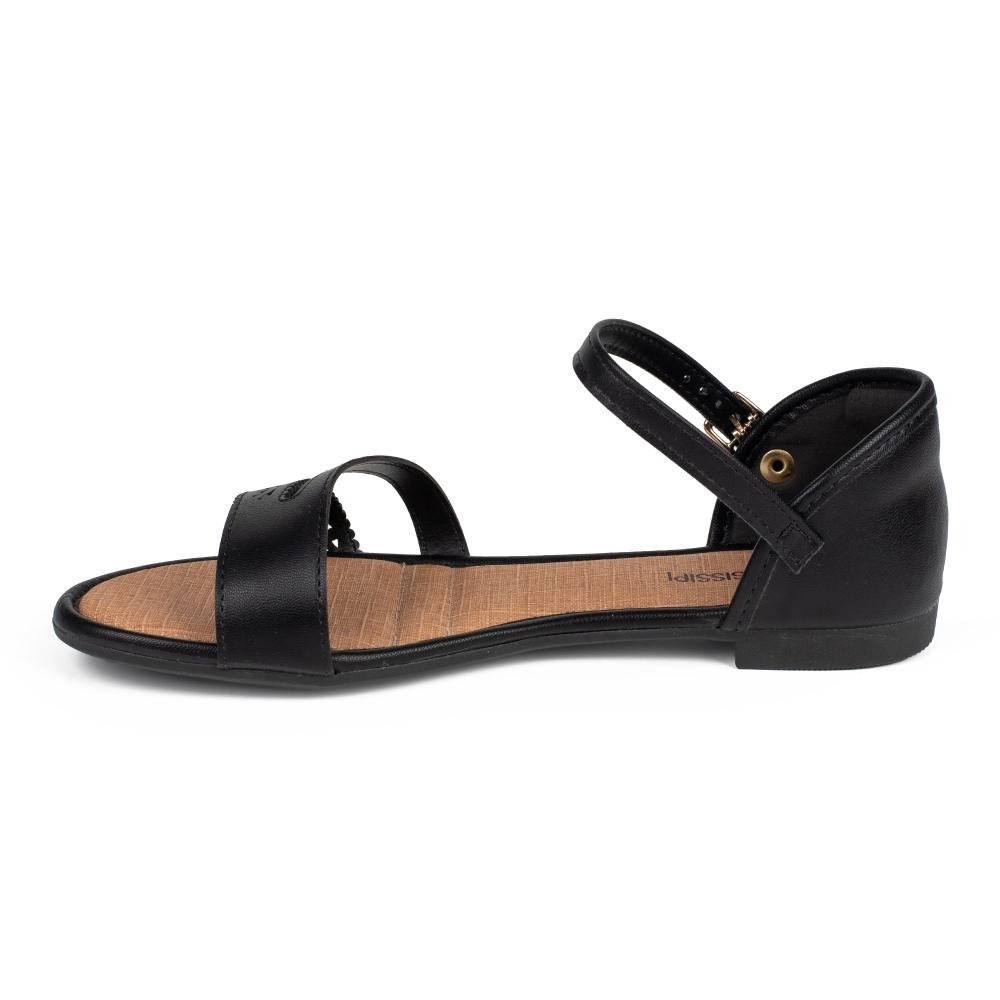 Sandália Mississipi Rasteira Feminina MF972 Preto 3