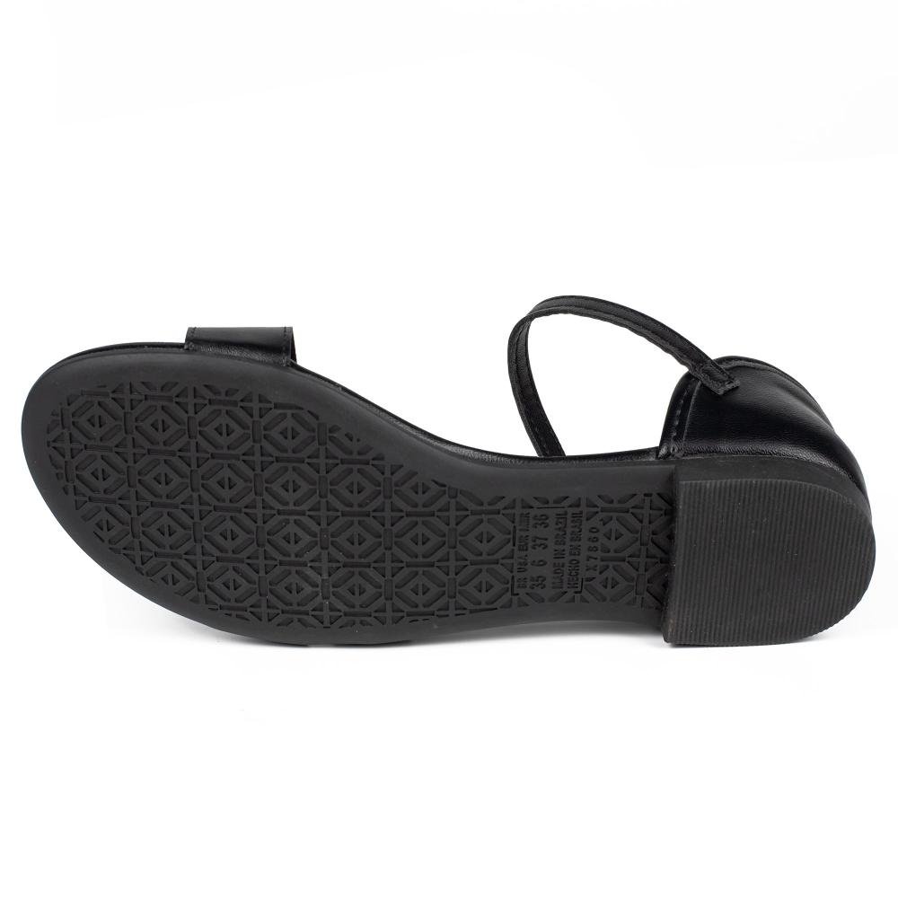 Sandália Mississipi Rasteira Feminina MF972 Preto 4