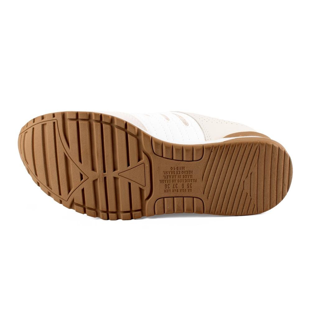Tênis Mississipi Casual Feminino ME951 Bege/Branco 5