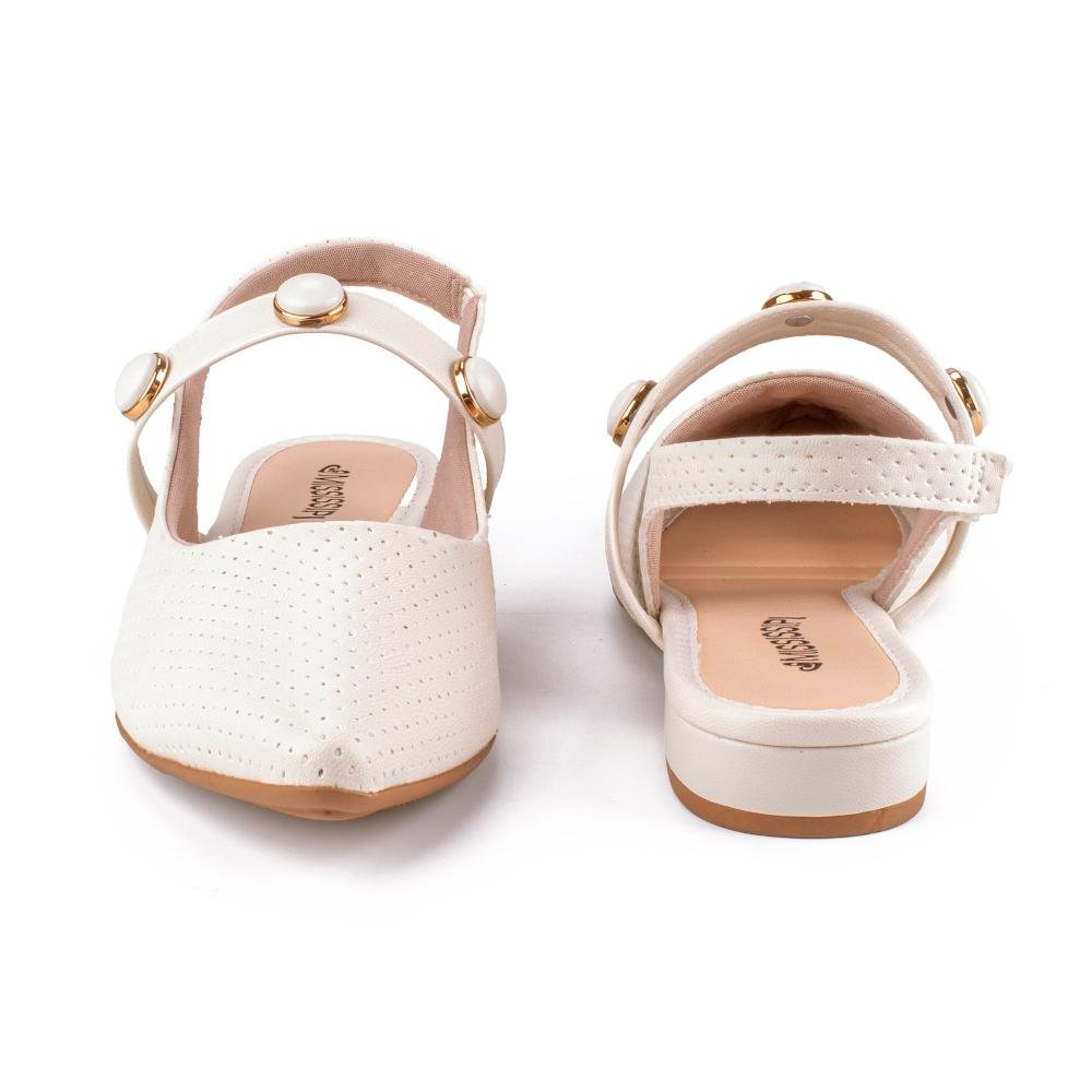 Sapato Mississipi de Salto Baixo Feminino MB557 Bege 6