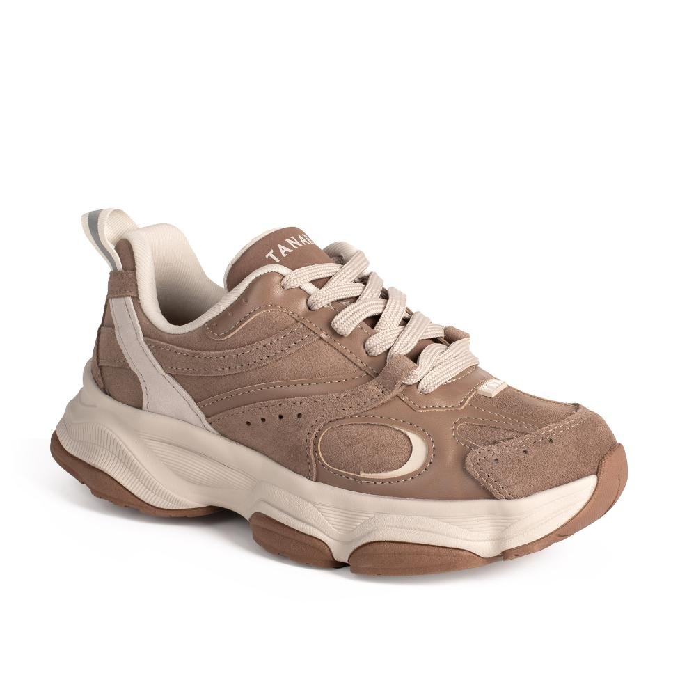 Dad Sneaker Tanara Em Couro Feminino T9371