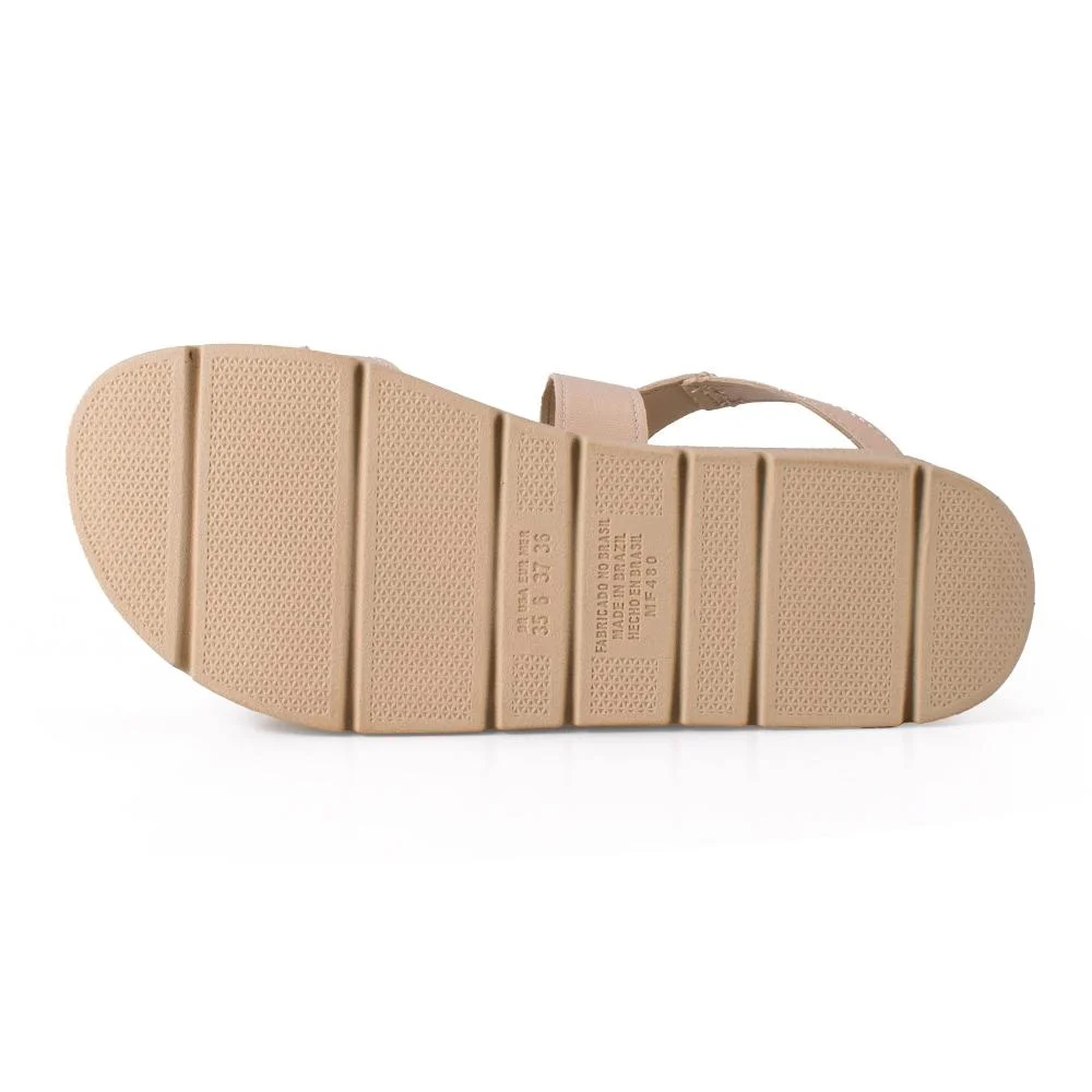 Sandália Mississipi Flatform Feminina MF482 Bege 5