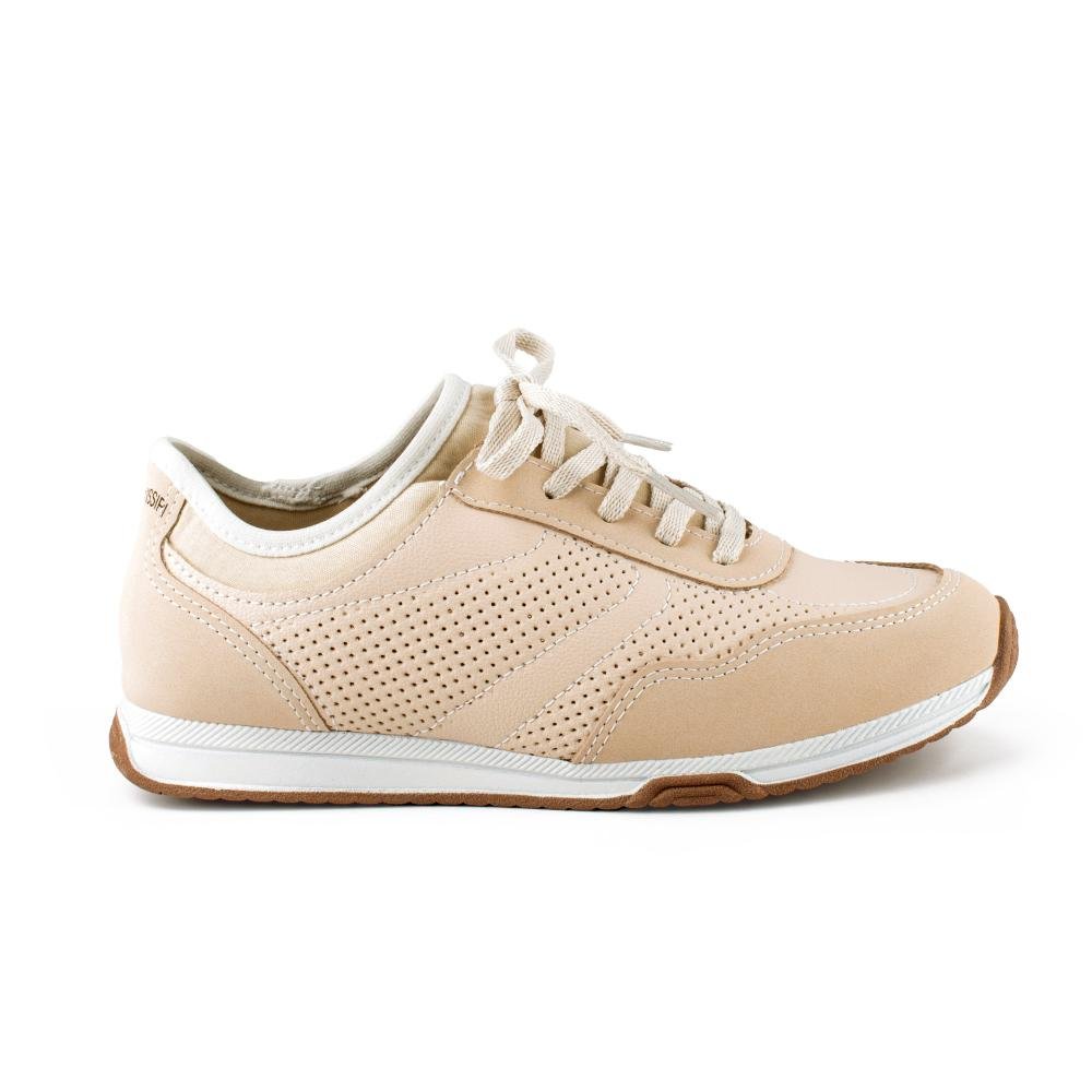 Tênis Mississipi Jogging Feminino MF582 Bege 3