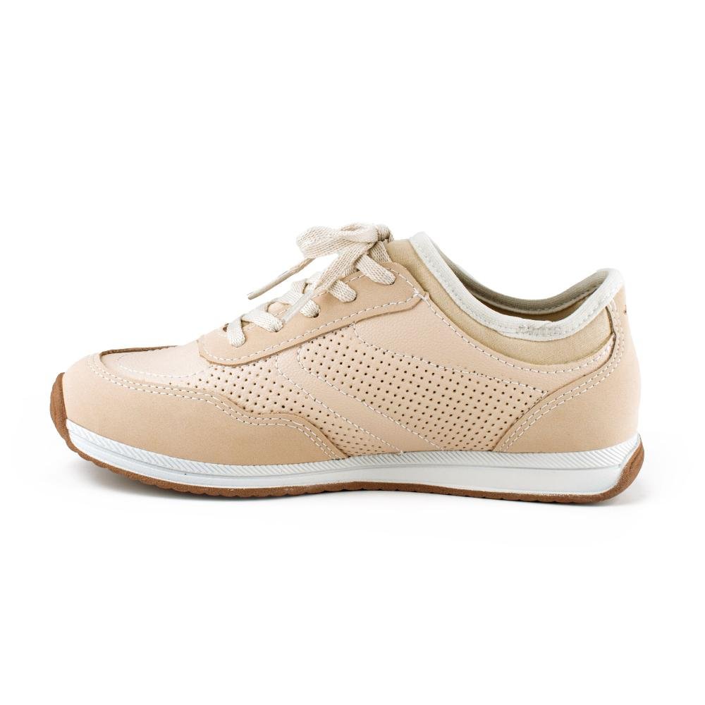 Tênis Mississipi Jogging Feminino MF582 Bege 4