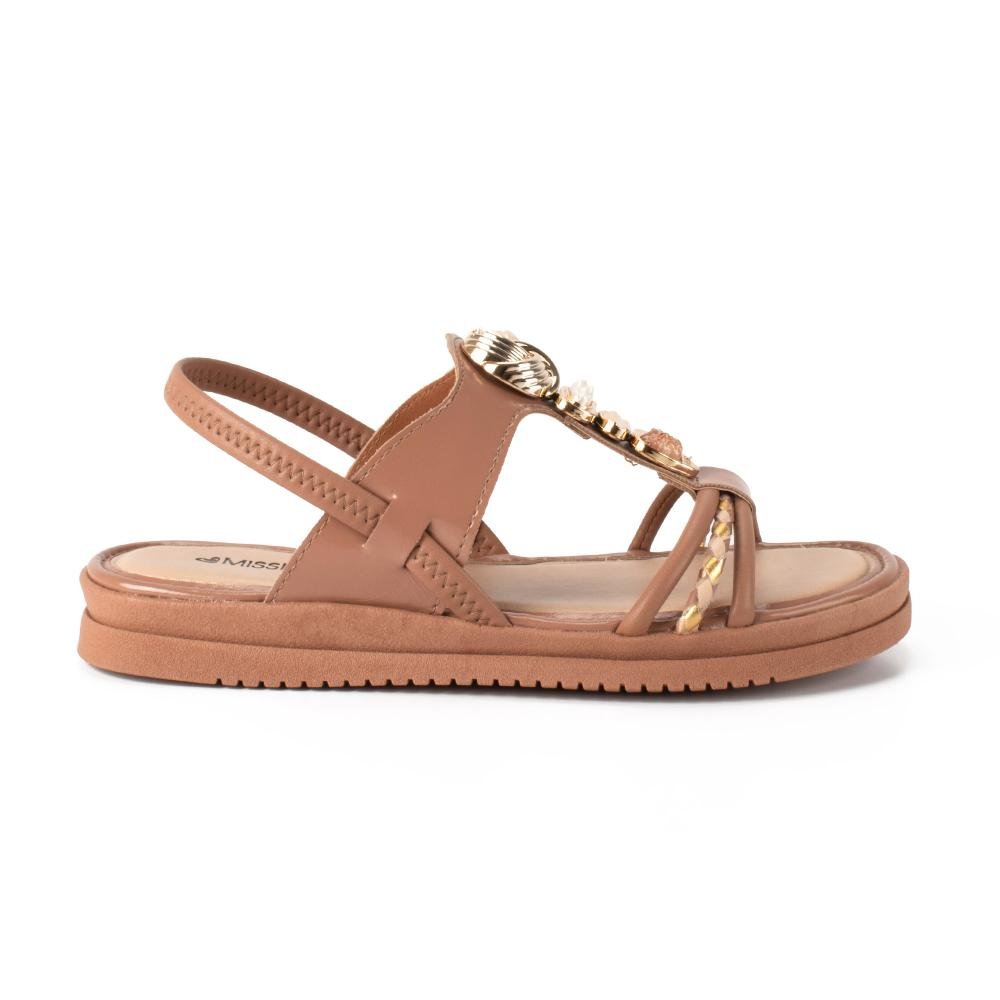 Sandália Mississipi Flatform Feminina J0221 Marrom Claro 2