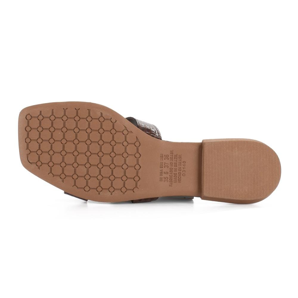 Slide Mississipi Feminina MF692 Marrom 5