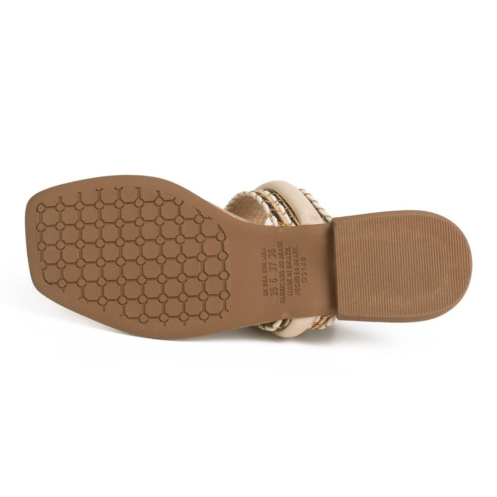 Chinelo Mississipi Feminino MF301 Bege 5