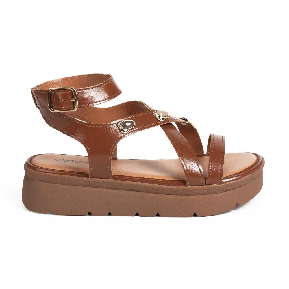 Sandália Mississipi Flatform Feminina J0213 Marrom 3
