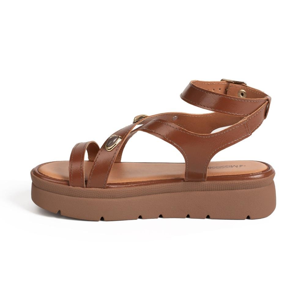 Sandália Mississipi Flatform Feminina J0213 Marrom 4