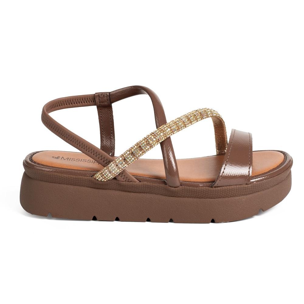Sandália Mississipi Flatform Feminina J0212 Marrom 3