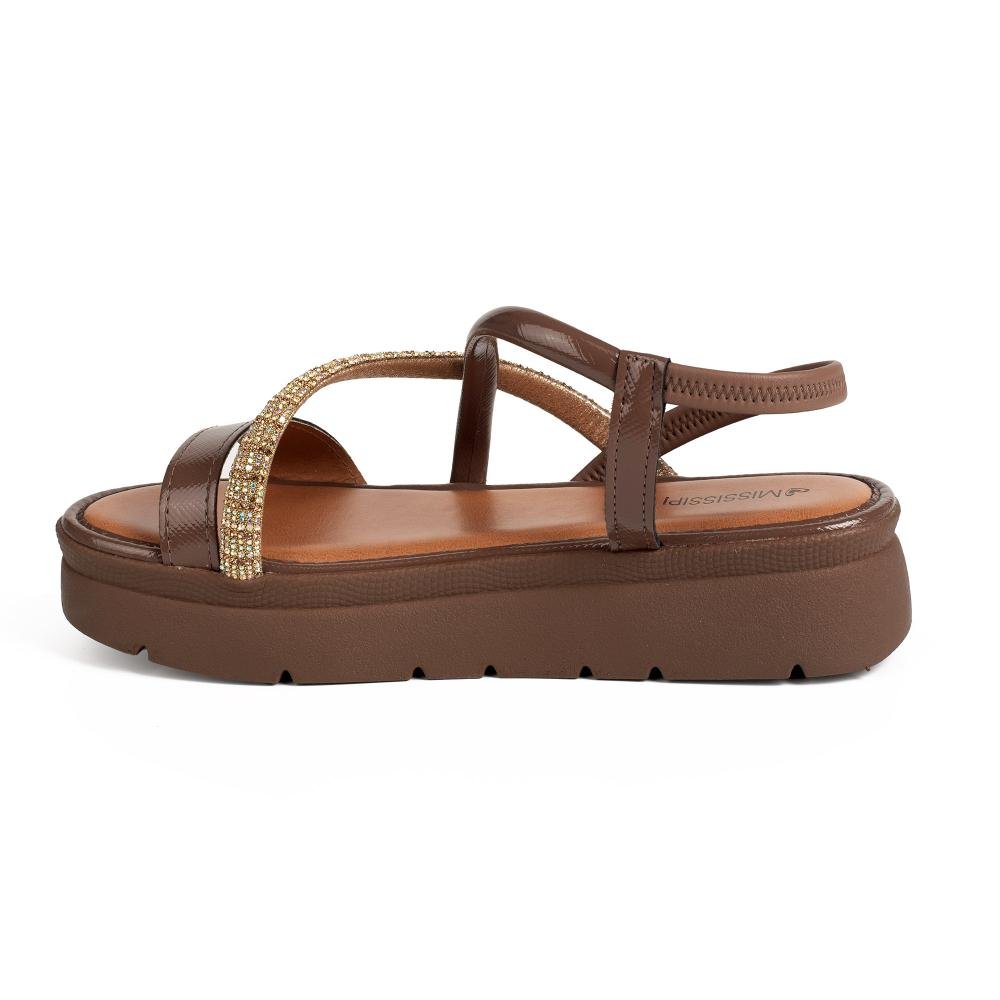 Sandália Mississipi Flatform Feminina J0212 Marrom 4