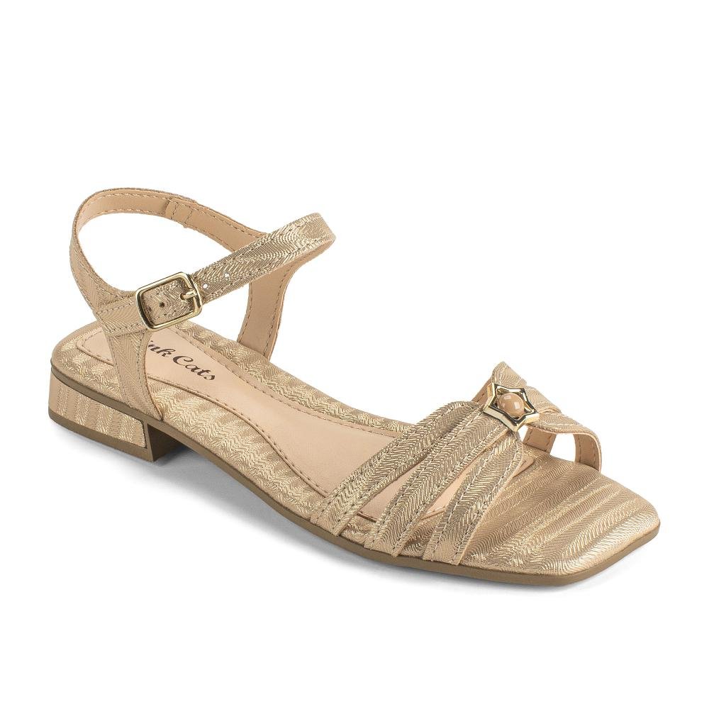 Sandália Pink Cats Infantil de Salto Baixo V5691