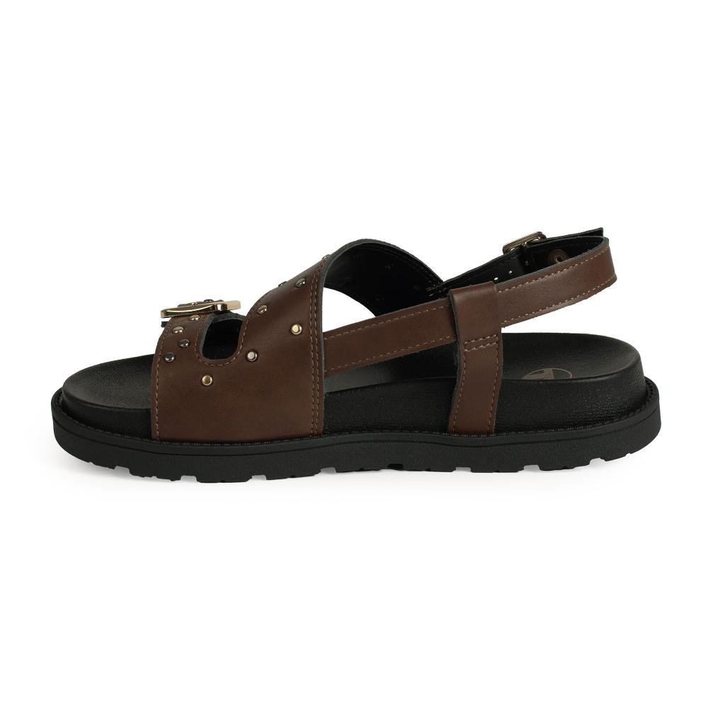 Sandália Tanara Flatform Feminina T9211 Marrom 4