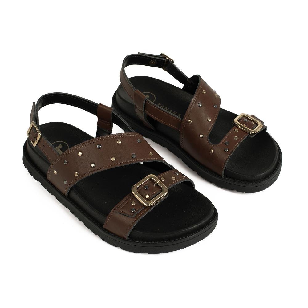 Sandália Tanara Flatform Feminina T9211 Marrom 6
