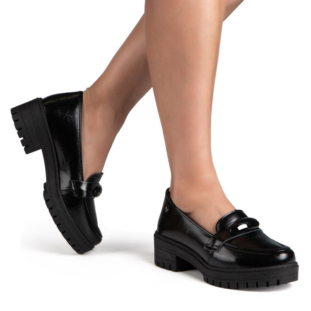 Sapato Mississipi Loafer Feminino MF172 Preto 2