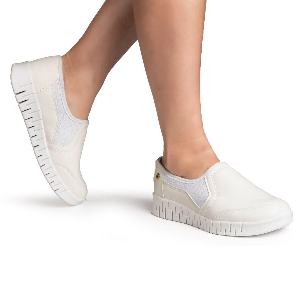 Tênis Campesí Casual Feminino CP608 Branco 2
