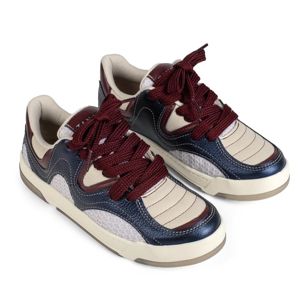 Tênis Tanara Casual Em Couro Feminino T9331 Multicores 6