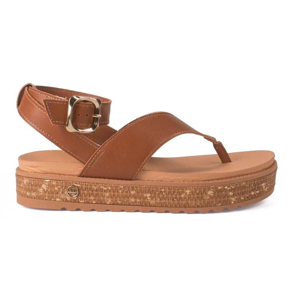 Sandália Dakota Flatform Feminina Y9472 Caramelo 3