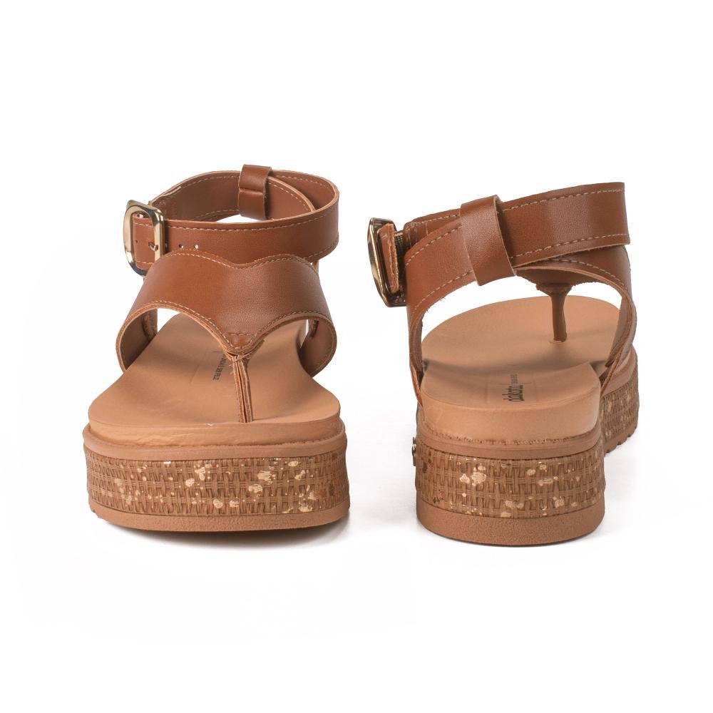 Sandália Dakota Flatform Feminina Y9472 Caramelo 6