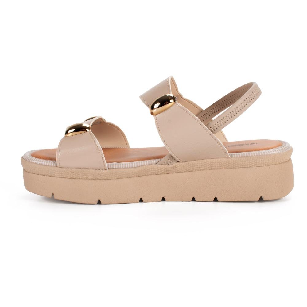 Sandália Mississipi Flatform Feminina MF992 Bege 3