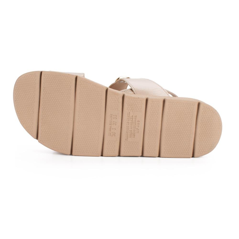 Sandália Mississipi Flatform Feminina MF992 Bege 4