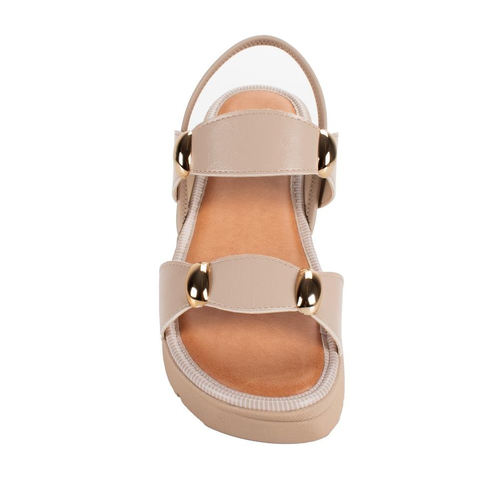Sandália Mississipi Flatform Feminina MF992 Bege 5