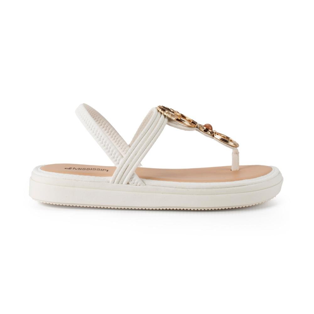 Sandália Mississipi Flatform Feminina J0062 Branco 3