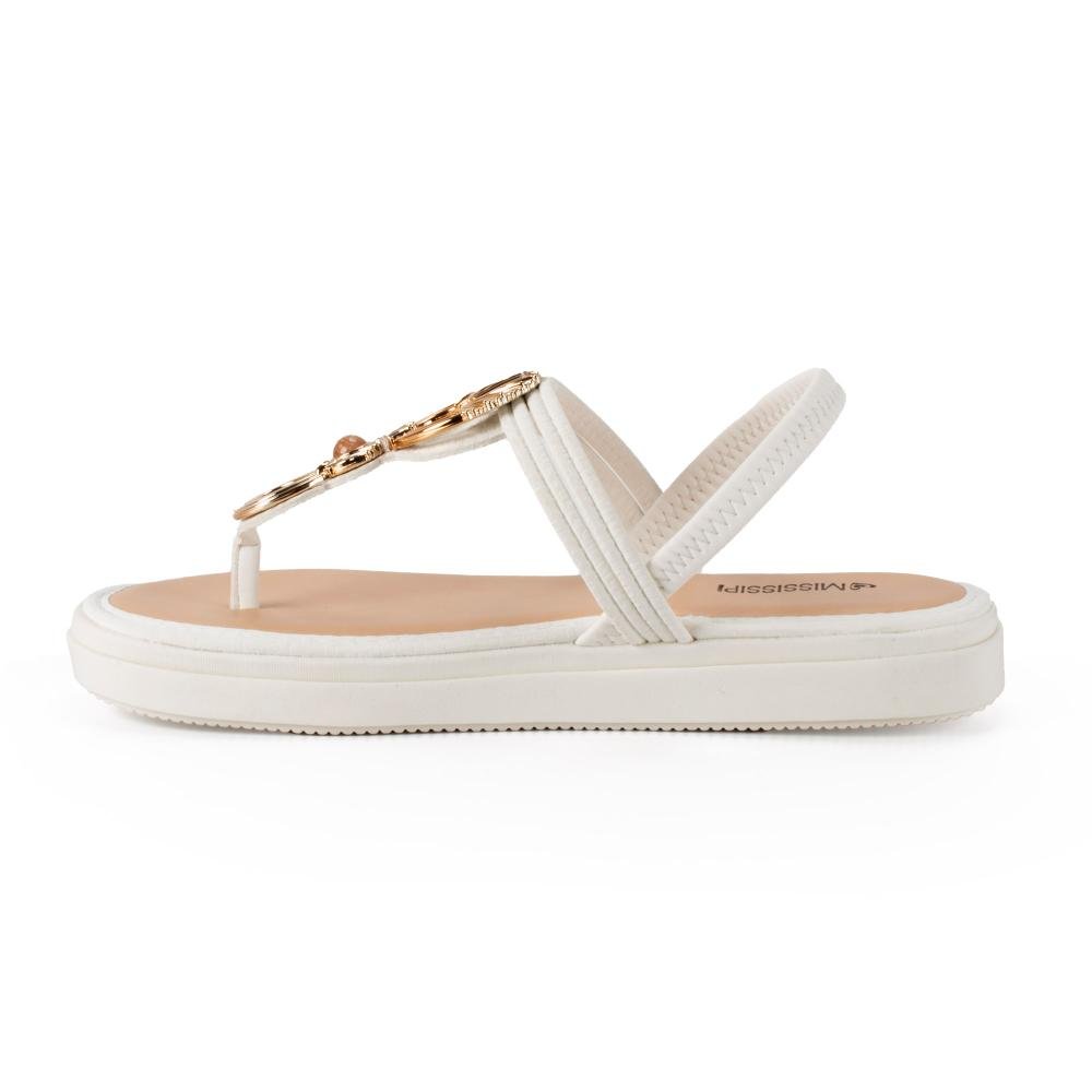 Sandália Mississipi Flatform Feminina J0062 Branco 4