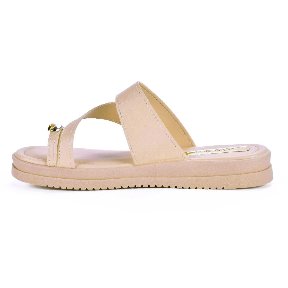 Chinelo Mississipi Flatform Feminina MF113 Bege 3